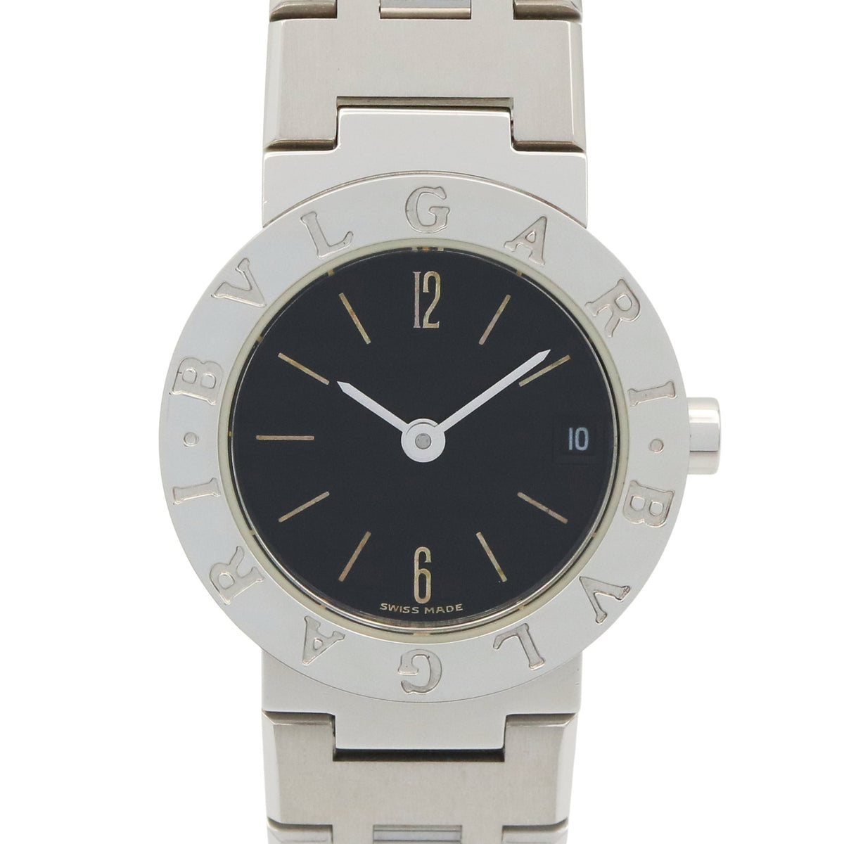Pre-Owned Bulgari BVLGARI Watch Stainless Steel Ladies Black BB23SS