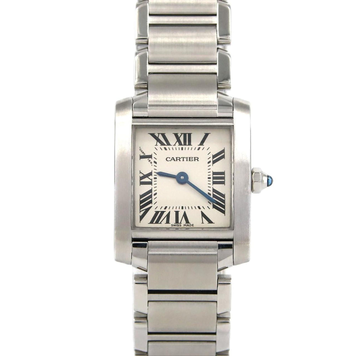 Pre-Owned Cartier Tank Francaise SM W51008Q3 SS Wristwatch Quartz
