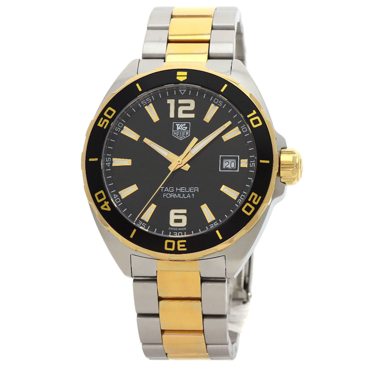 Pre-Owned TAG Heuer WAZ1121 Formula 1 Date Watch Stainless Steel SSxGP Men's HEUER