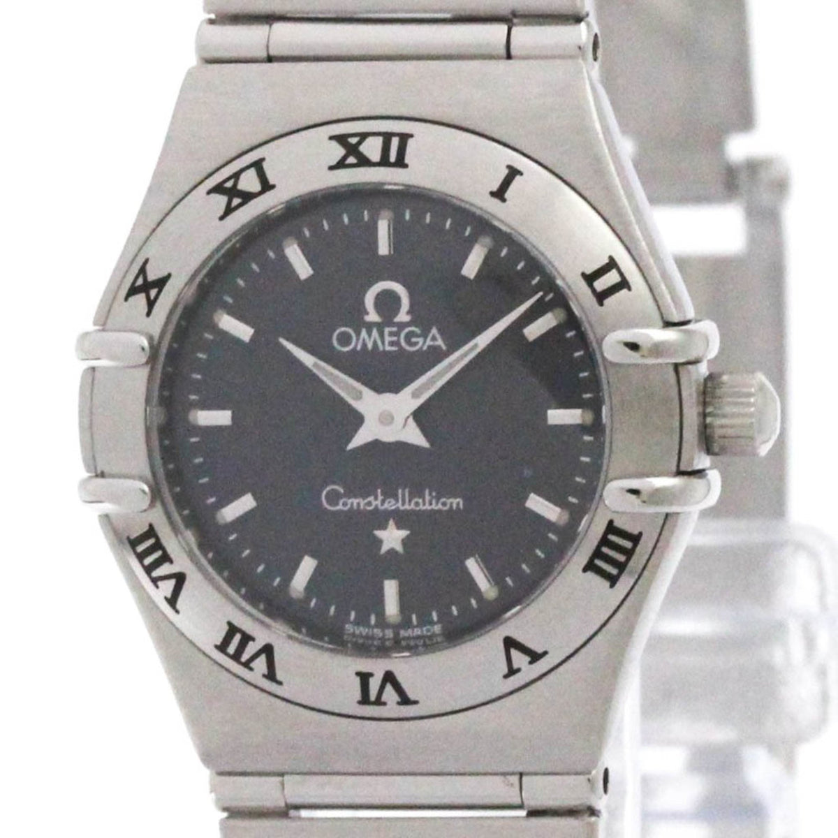 Pre-Owned OMEGA Constellation Steel Quartz Ladies Watch 1562.40 Polished