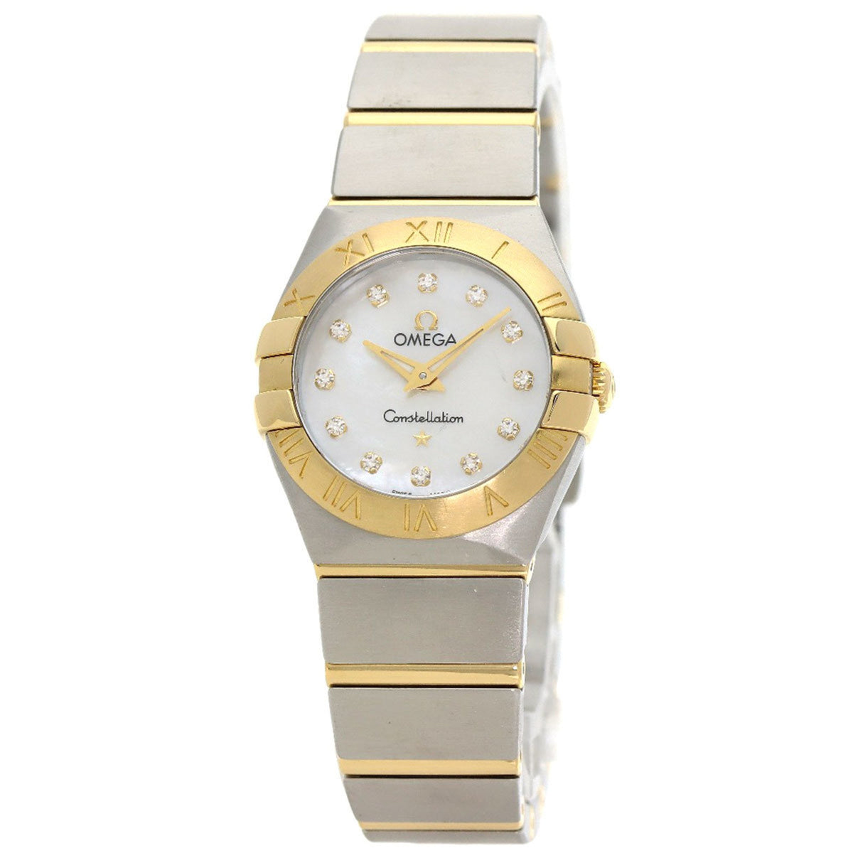 Pre-Owned Omega 123.20.24.60.55.002 Constellation 12P Diamond Watch, Stainless Steel, SSx18KYG, Women's