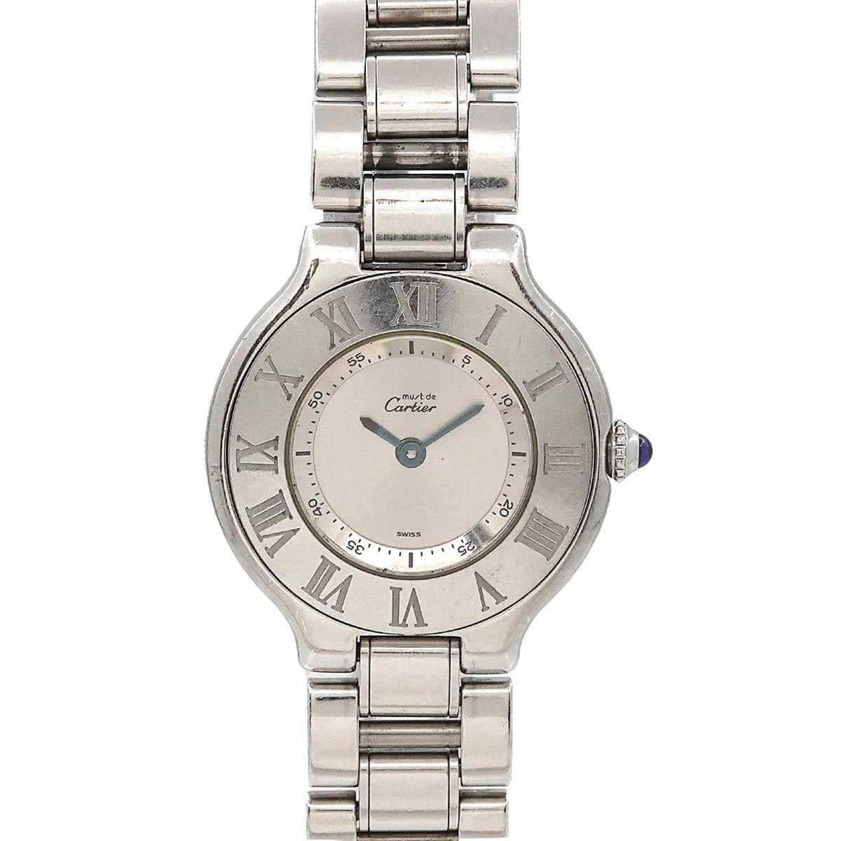 Pre-Owned Cartier Must 21 Vantianne W10109T2 Women's Silver Quartz Watch