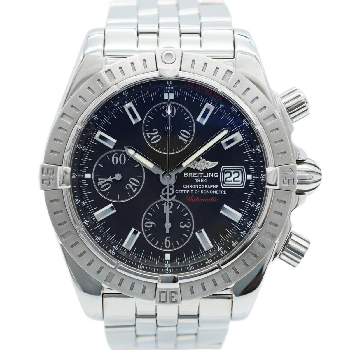 Montre homme Breitling Chronomat A13356 d'occasion à cadran noir 