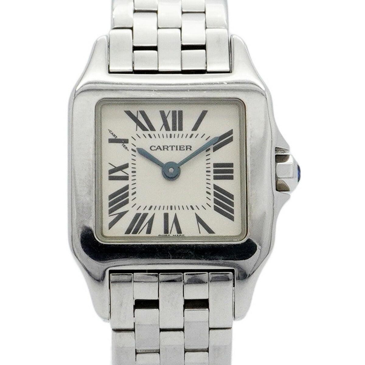 Pre-Owned Cartier Santos de SM W25064Z5 Ivory Dial Women's Watch