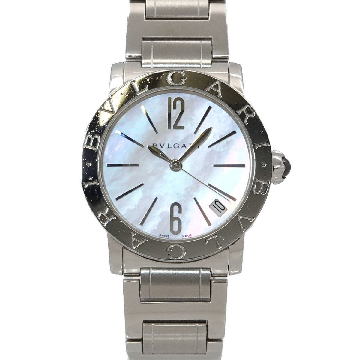 Pre-Owned BVLGARI BBL33S Boys' Watch, Date, White Shell, Automatic Winding Watch