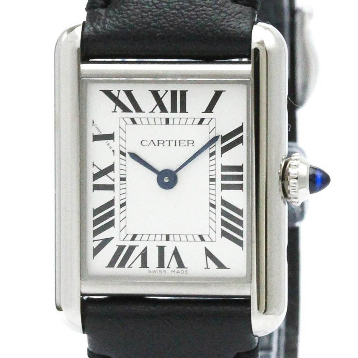 Montre solaire CARTIER Tank Must SM en acier poli d'occasion pour femme WSTA0060 BF578334 