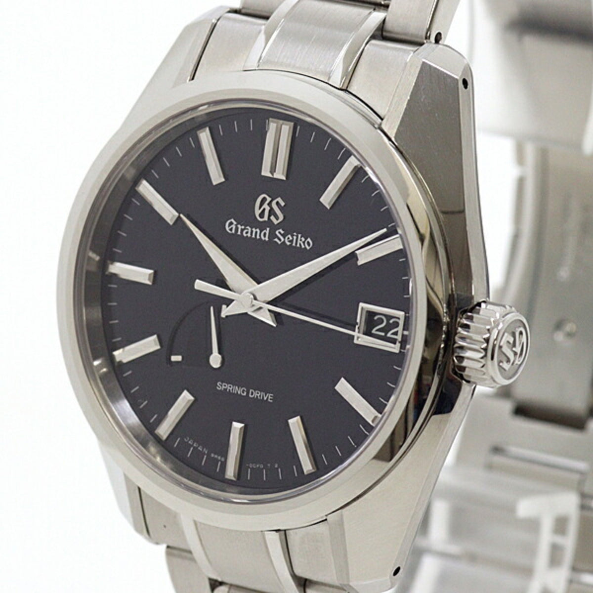 Montre homme SEIKO d'occasion Grand Seiko Heritage Collection SBGA375, cadran bleu marine, automatique, jamais utilisée 