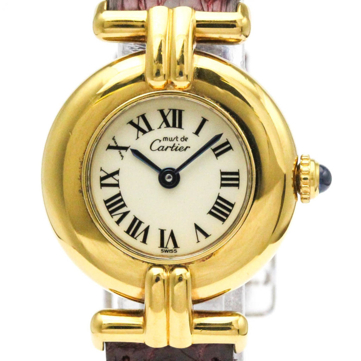 Pre-Owned CARTIER Must Colisee Vermeil Gold Plated Ladies Watch 590002