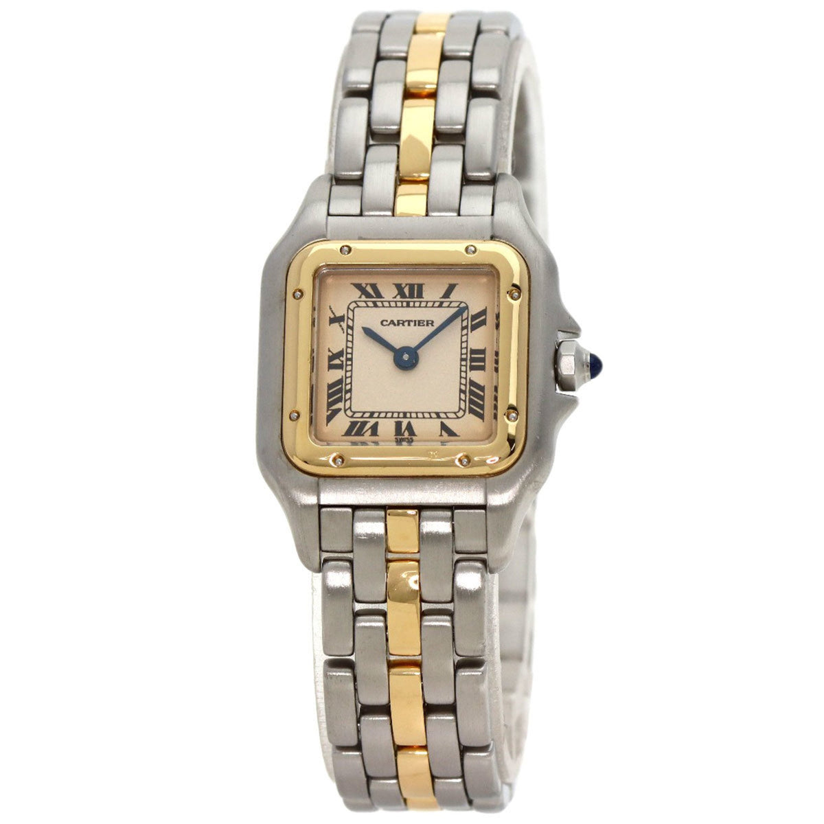 Pre-Owned Cartier W25029B5 Panthere SM 1 Row Watch Stainless Steel SSxK18YG Women's CARTIER