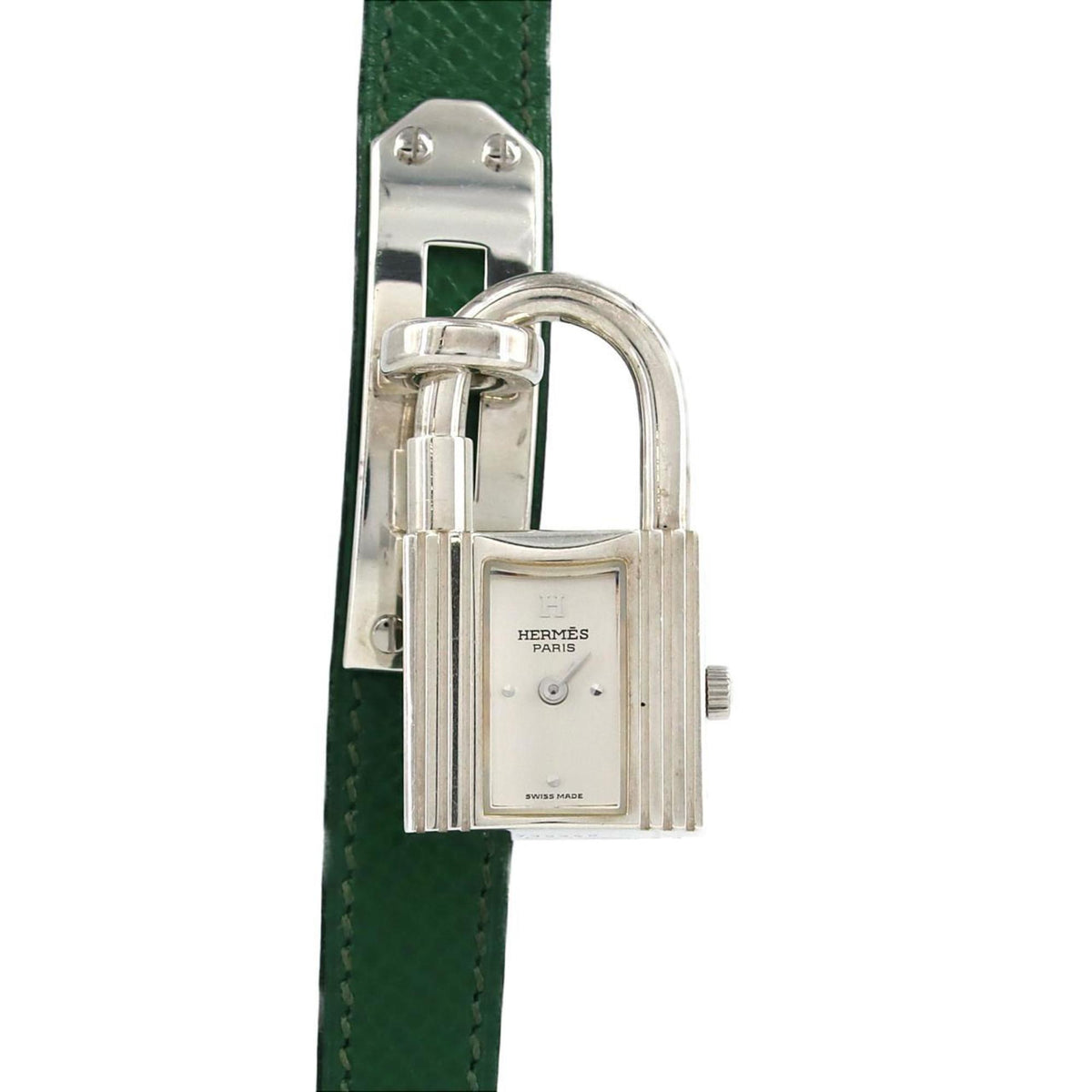Montre à quartz Hermes Kelly Silver d'occasion 