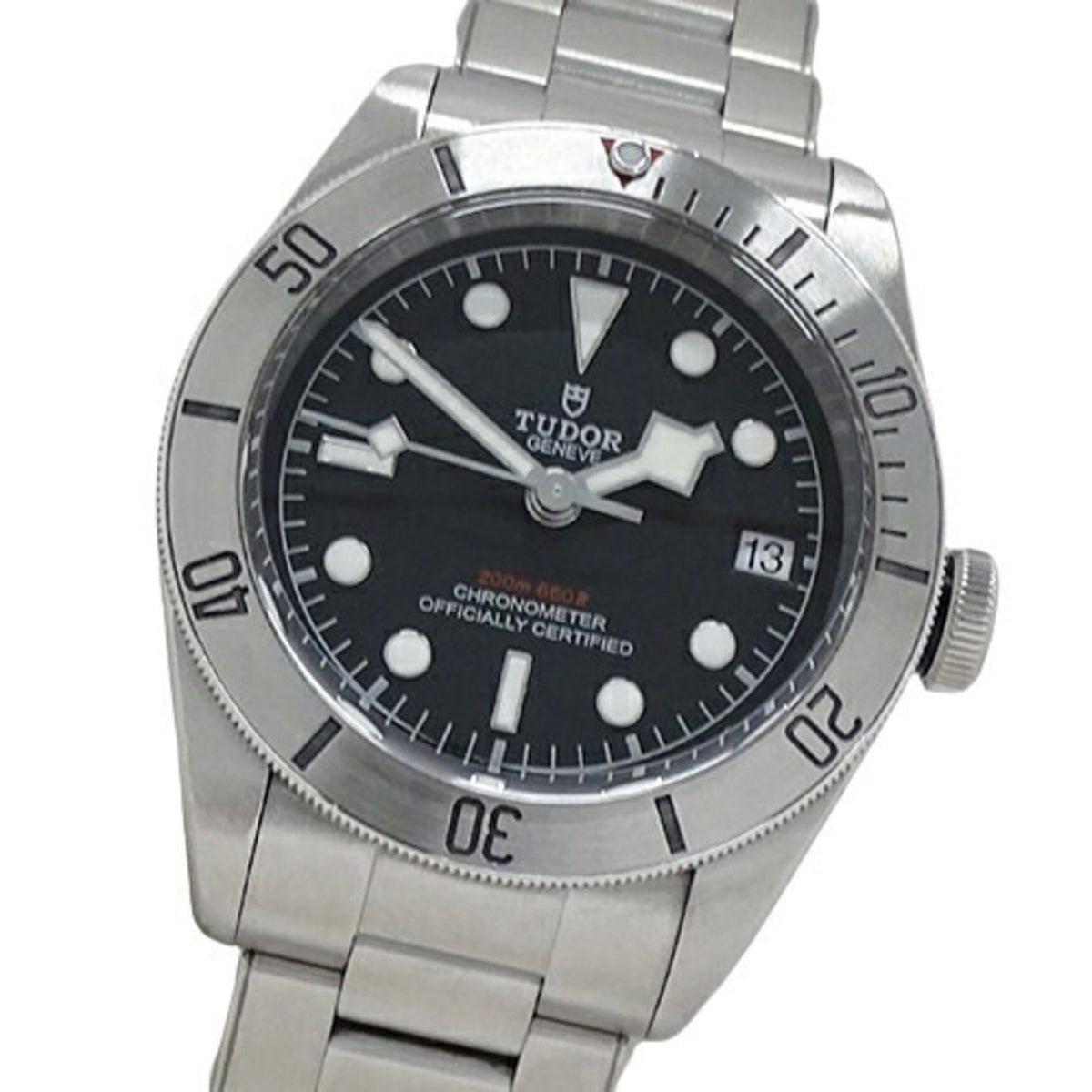 Pre-Owned Tudor Black Bay 79730 Men's Watch Date Automatic AT Stainless Steel SS Silver Polished