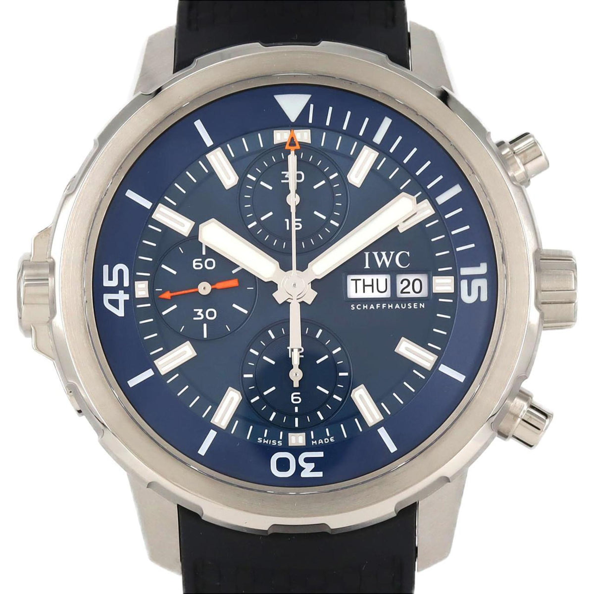 Montre-bracelet automatique IWC Aquatimer Chrono Expedition Jacques-Yves Cousteau IW376805 SS d'occasion 