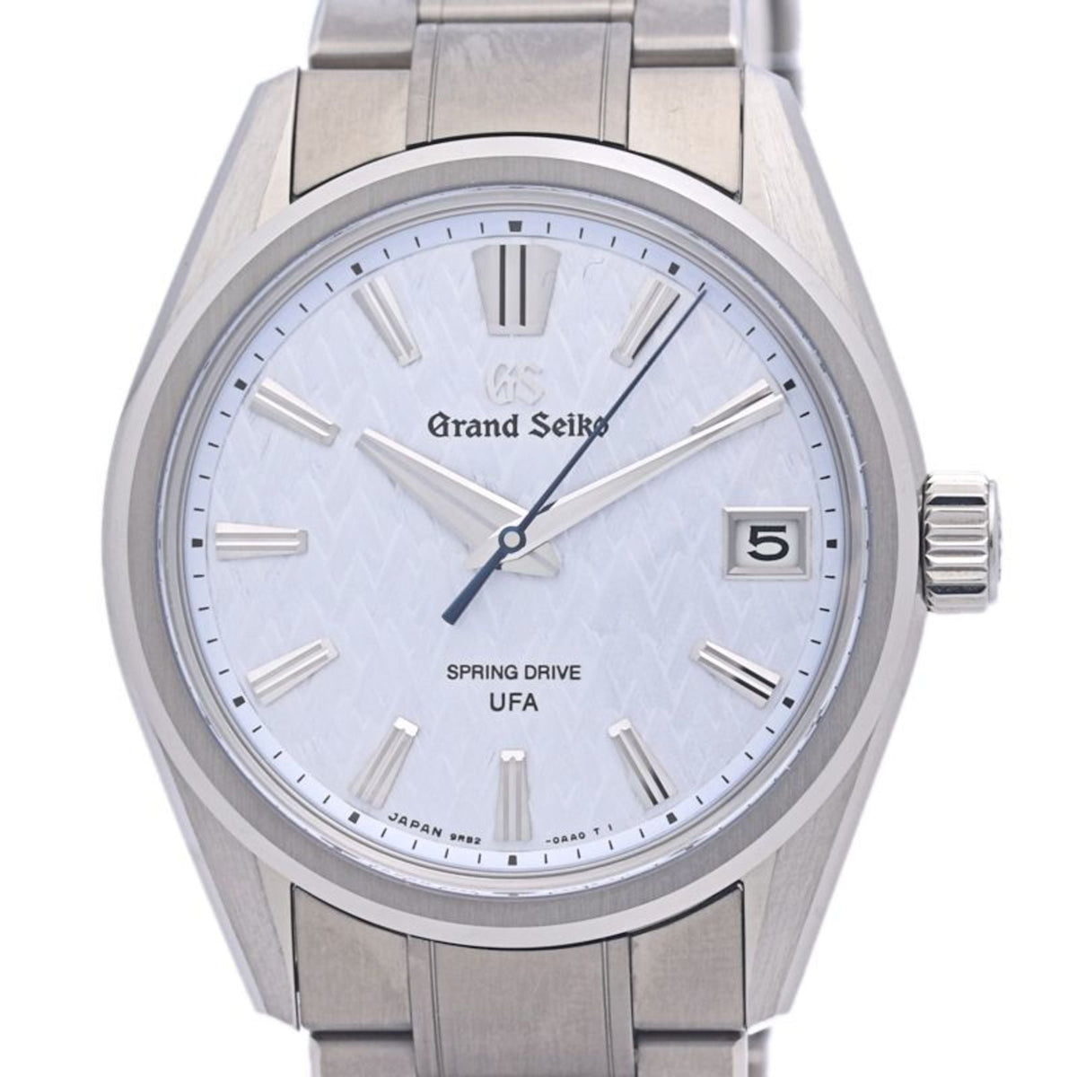 Pre-Owned SEIKO Grand Seiko SLGB003 9RB2-0AA0 Evolution 9 Collection Spring Drive U.F.A. Juhyo (Frost-Eyed Trees) Men's Titanium Watch 40280