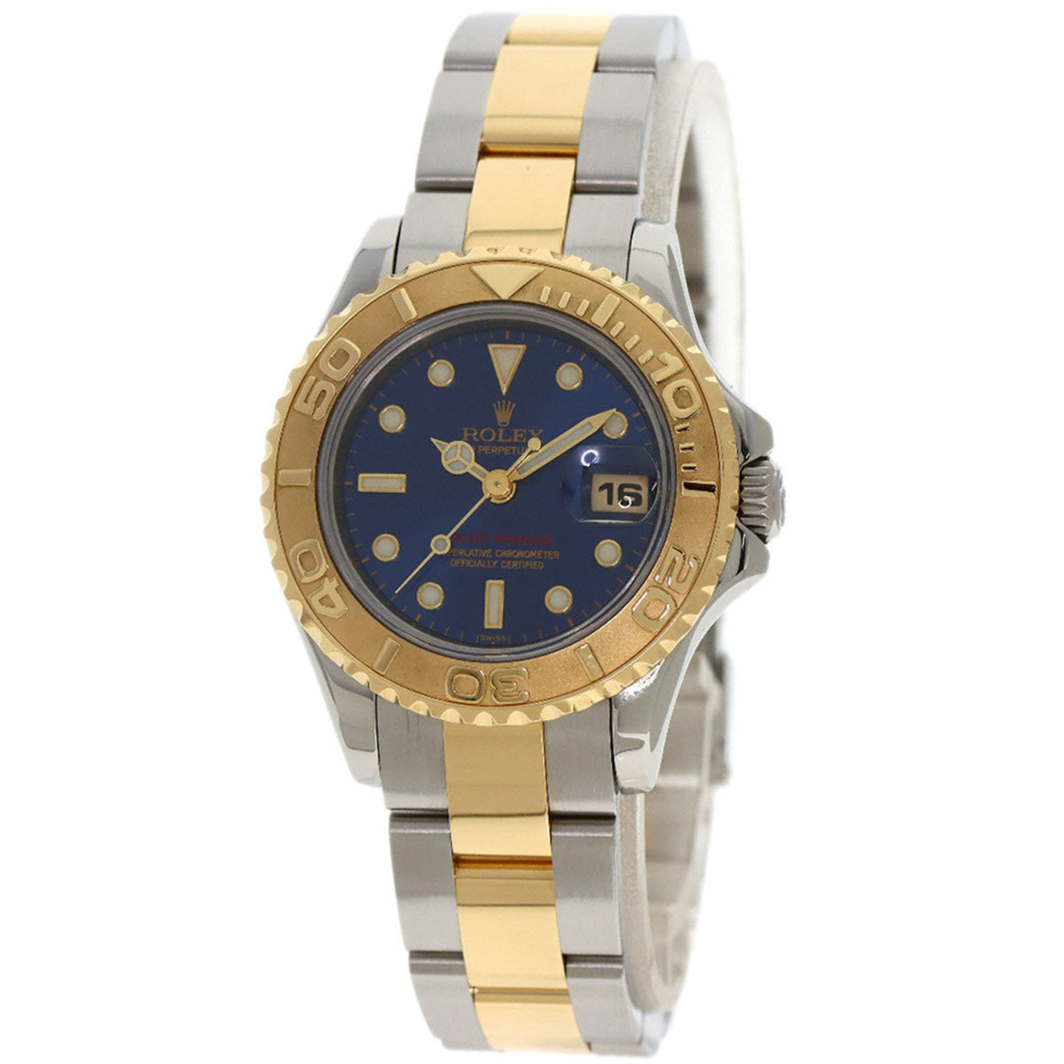 Pre-Owned Rolex 69623 Yacht-Master Watch Stainless Steel SSxK18YG Ladies ROLEX