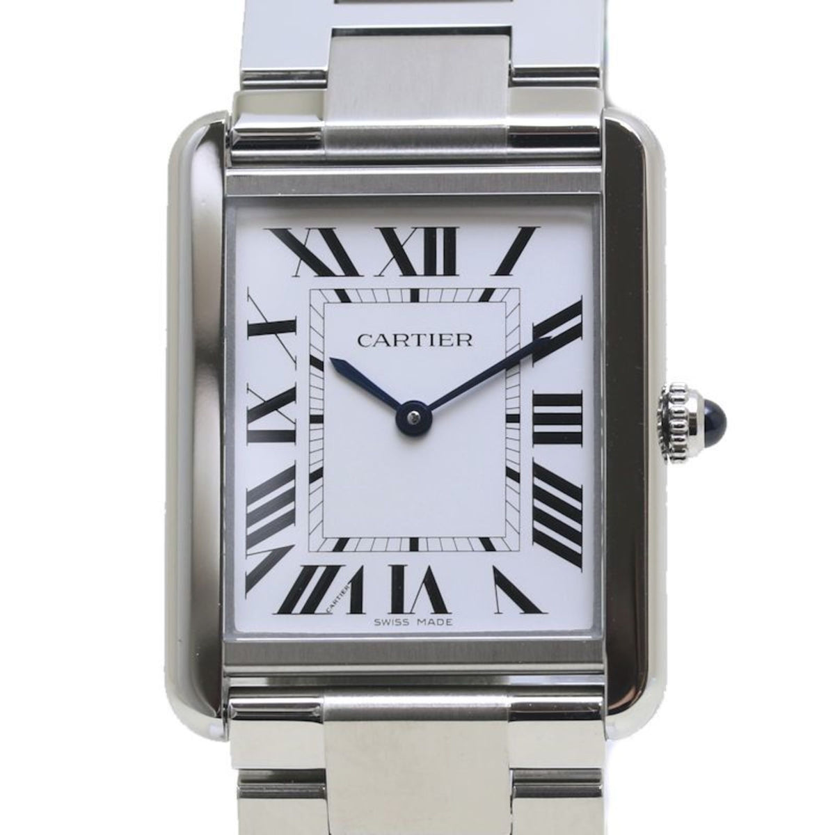 Montre homme CARTIER Tank Solo LM W5200014 en acier inoxydable d'occasion 39859 