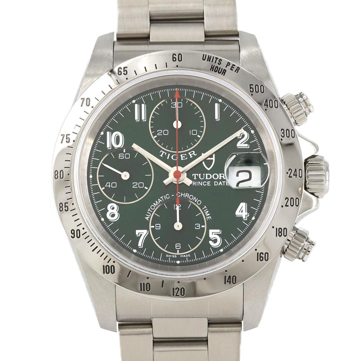 Montre-bracelet automatique Tudor Chronotime Tiger 79280T-3 SS d'occasion 