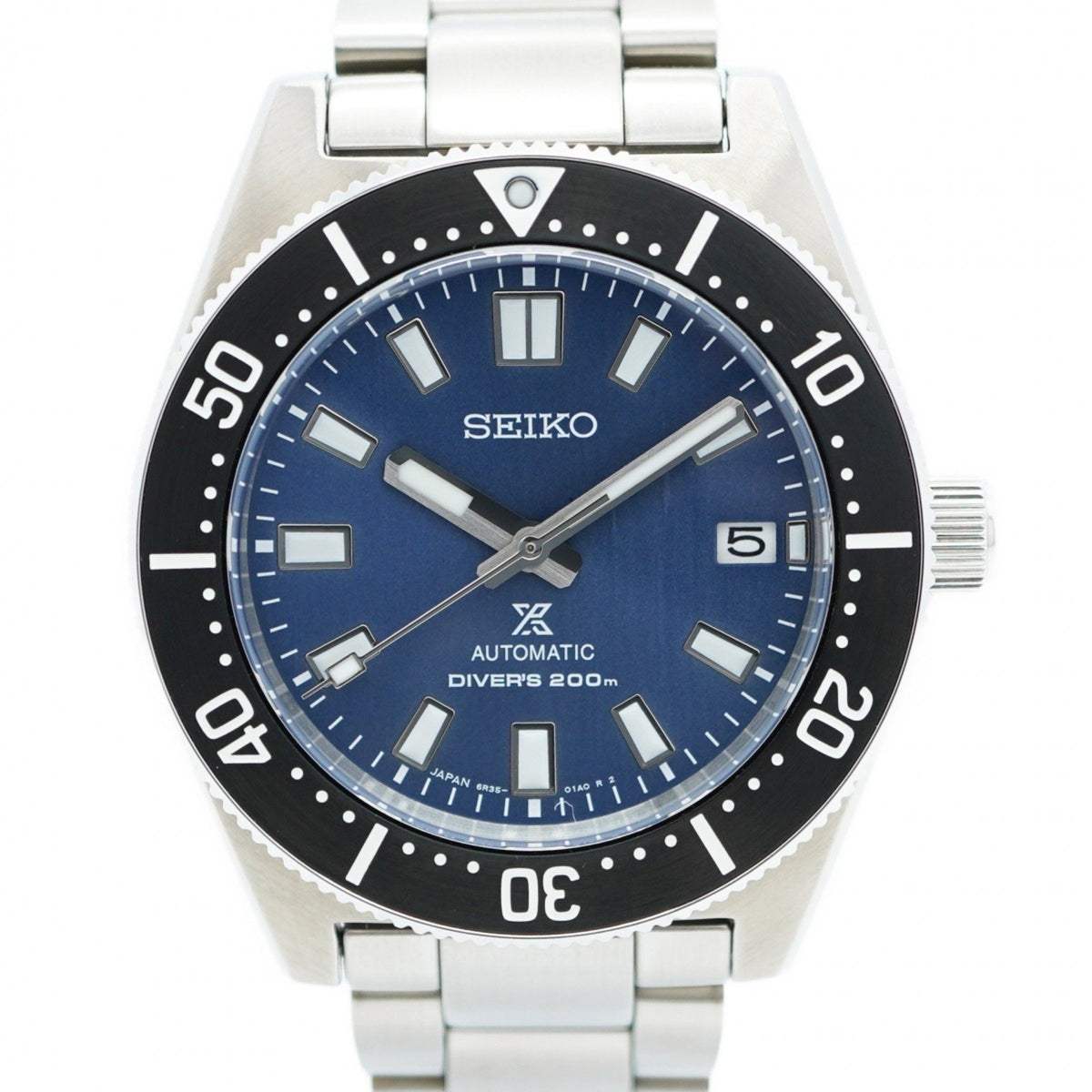 Pre-Owned Seiko Prospex 6R35-01V0 Blue Dial Men's Watch