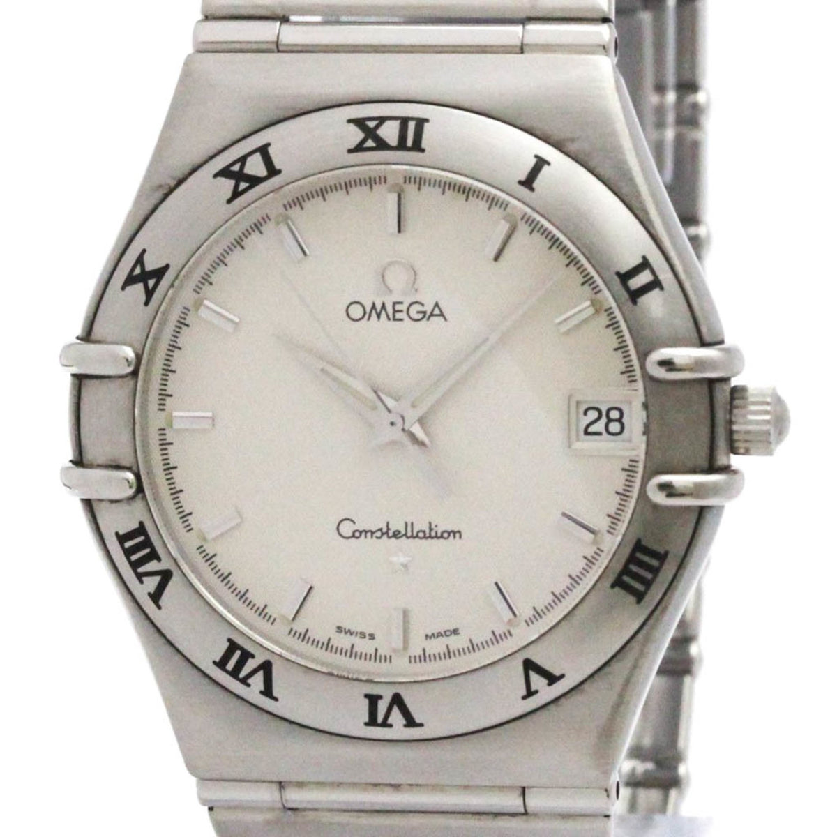 Pre-Owned OMEGA Constellation Stainless Steel Quartz Mens Watch 1512.30 Polished