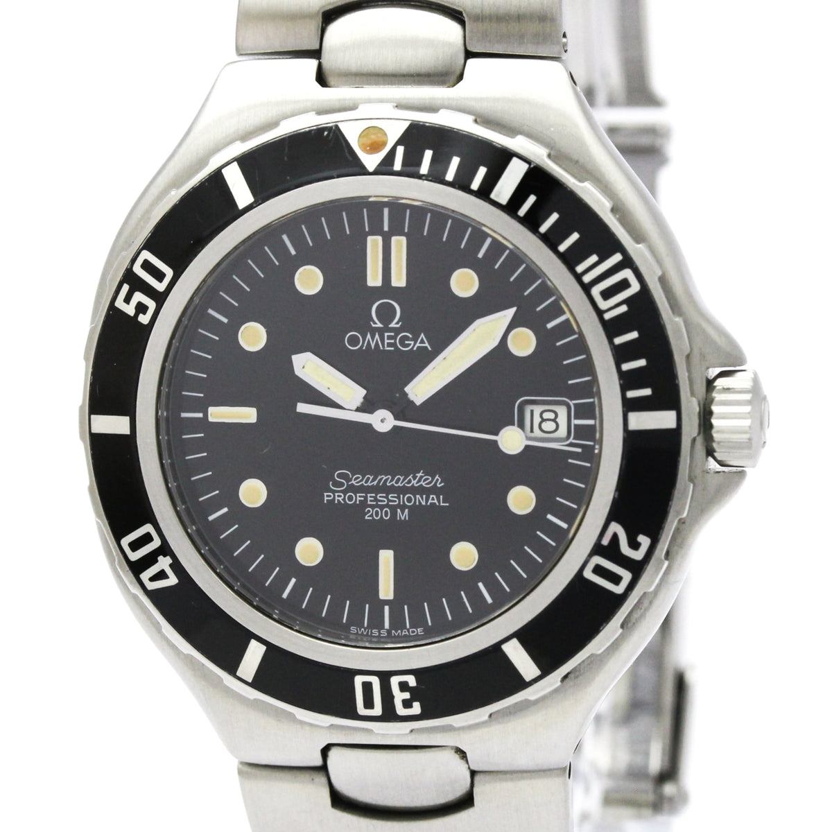 Pre-Owned OMEGA Seamaster Professional 200M Quartz Mens Watch 396.1052 Polished