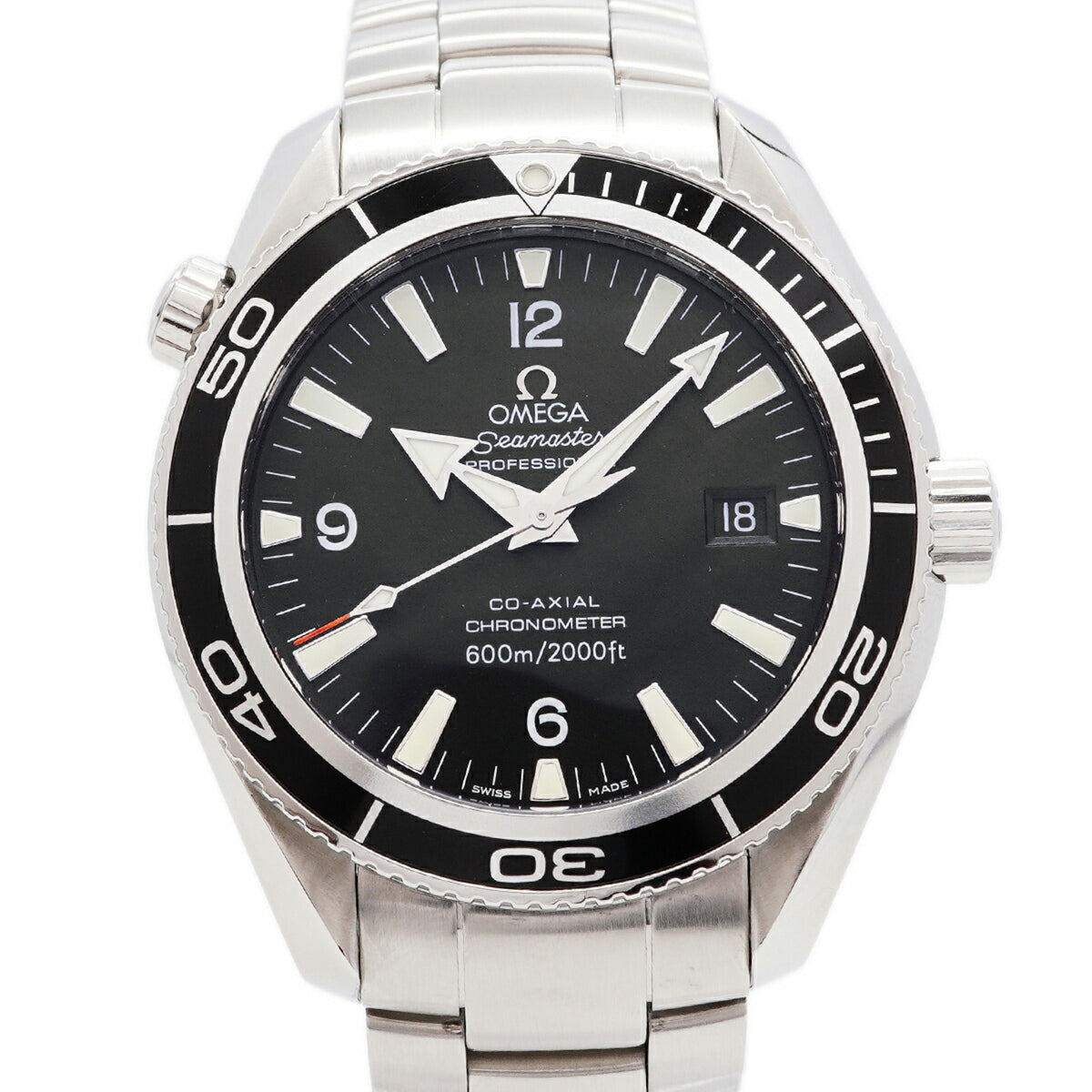 Pre-Owned Omega Seamaster 600 Planet Ocean 2201.50 Black Dial Men's Watch