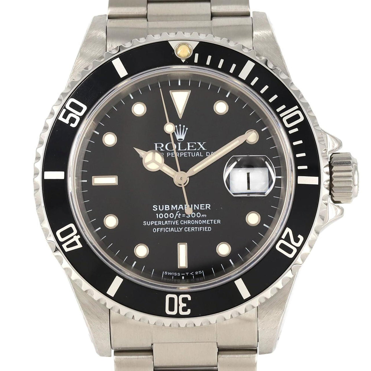 Montre-bracelet automatique Rolex Submariner Date 16610 SS d'occasion, série T 