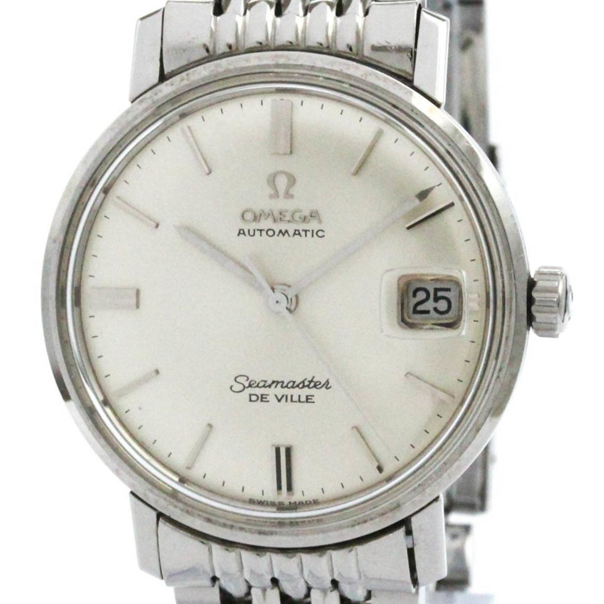 Pre-Owned Vintage OMEGA Seamaster Date Cal 565 Rice Bracelet Mens Watch 166.020 BF574827