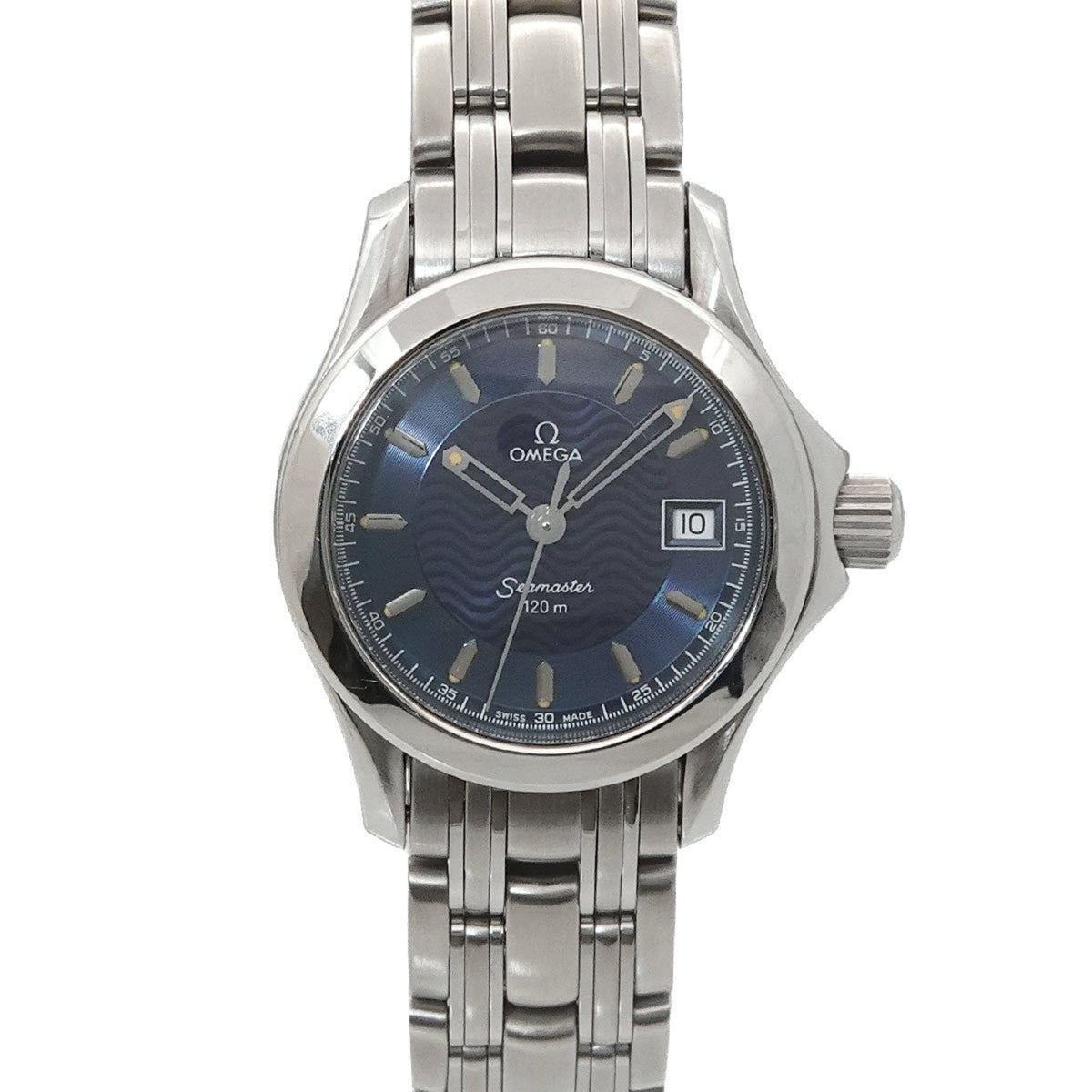 Pre-Owned OMEGA Seamaster 120 2581-81 Women's Watch with Date, Blue Quartz Movement