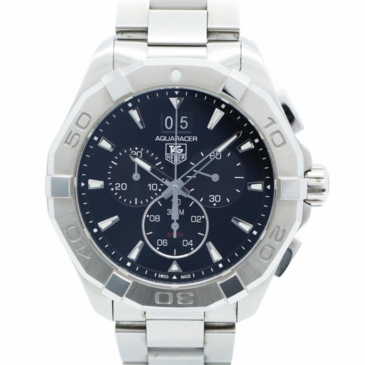 Pre-Owned TAG Heuer Aquaracer CAY1110-0 Black Dial Men's Watch