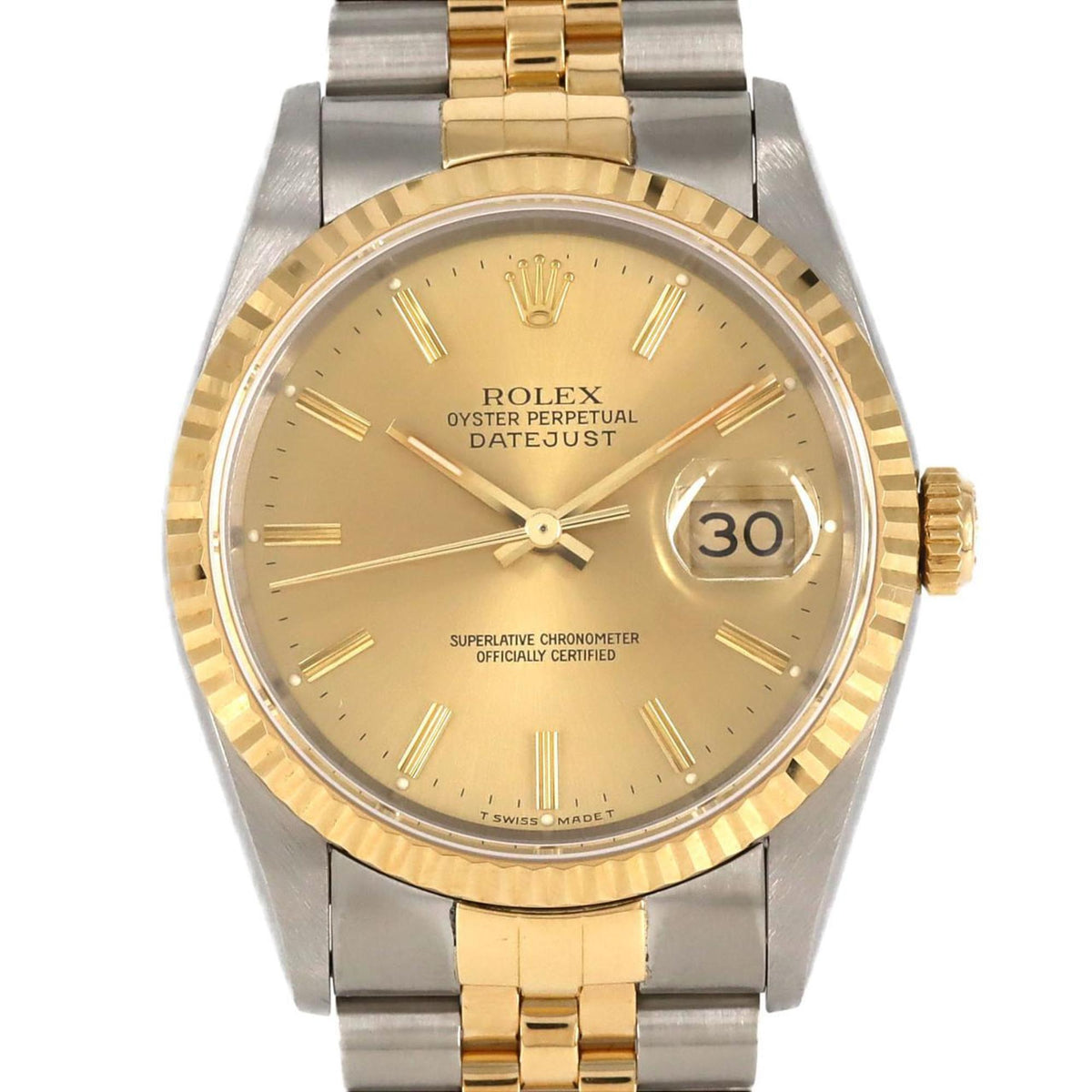 Pre-Owned Rolex Datejust 16233 SSxYG Automatic Watch S Series