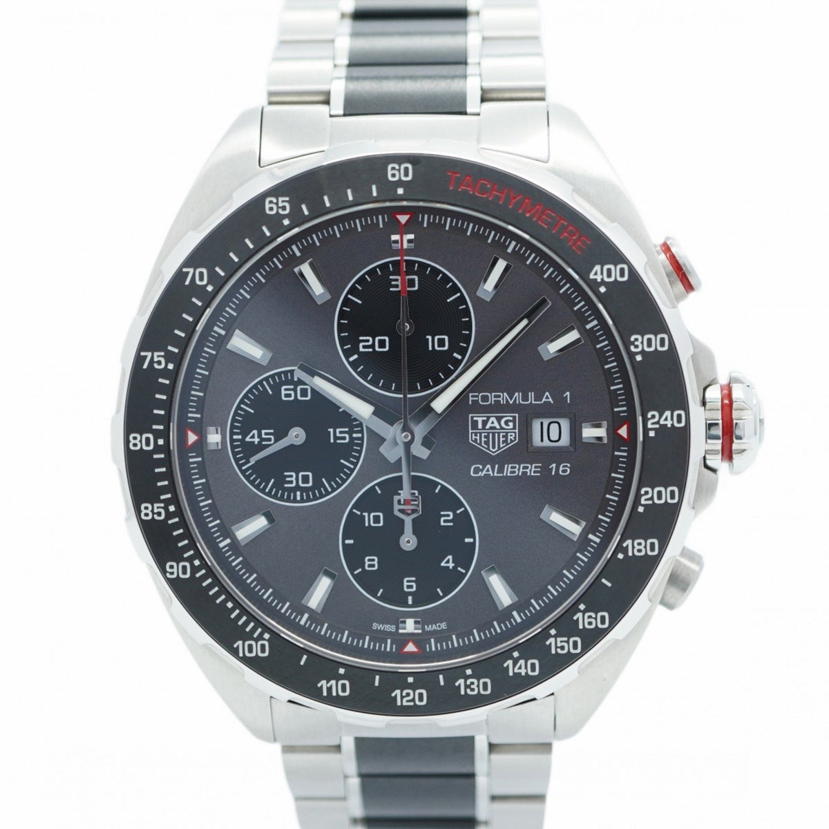 Pre-Owned TAG Heuer Formula 1 CAZ2012-0 Men's Watch with Gray Dial