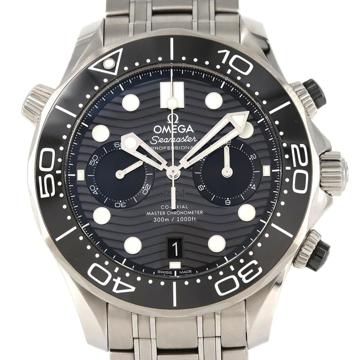 Pre-Owned Omega Seamaster Diver 300M Chronograph 210.32.44.51.01.001 Stainless Steel Automatic Watch