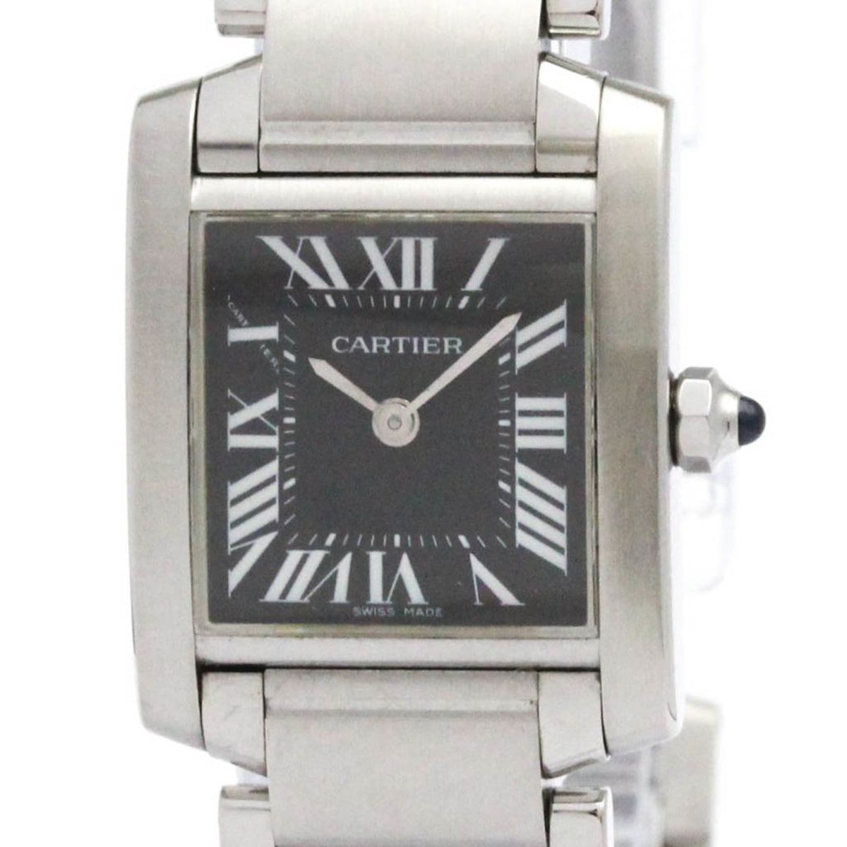 Pre-Owned CARTIER Tank Francaise Asia LTD Quartz Ladies Watch W51026Q3 Polished