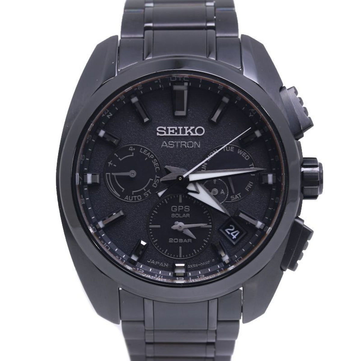 Gebrauchte SEIKO Astron SBXC069 5X53-0AV0 Global Line Day Date Titanium Herrenuhr 39941 