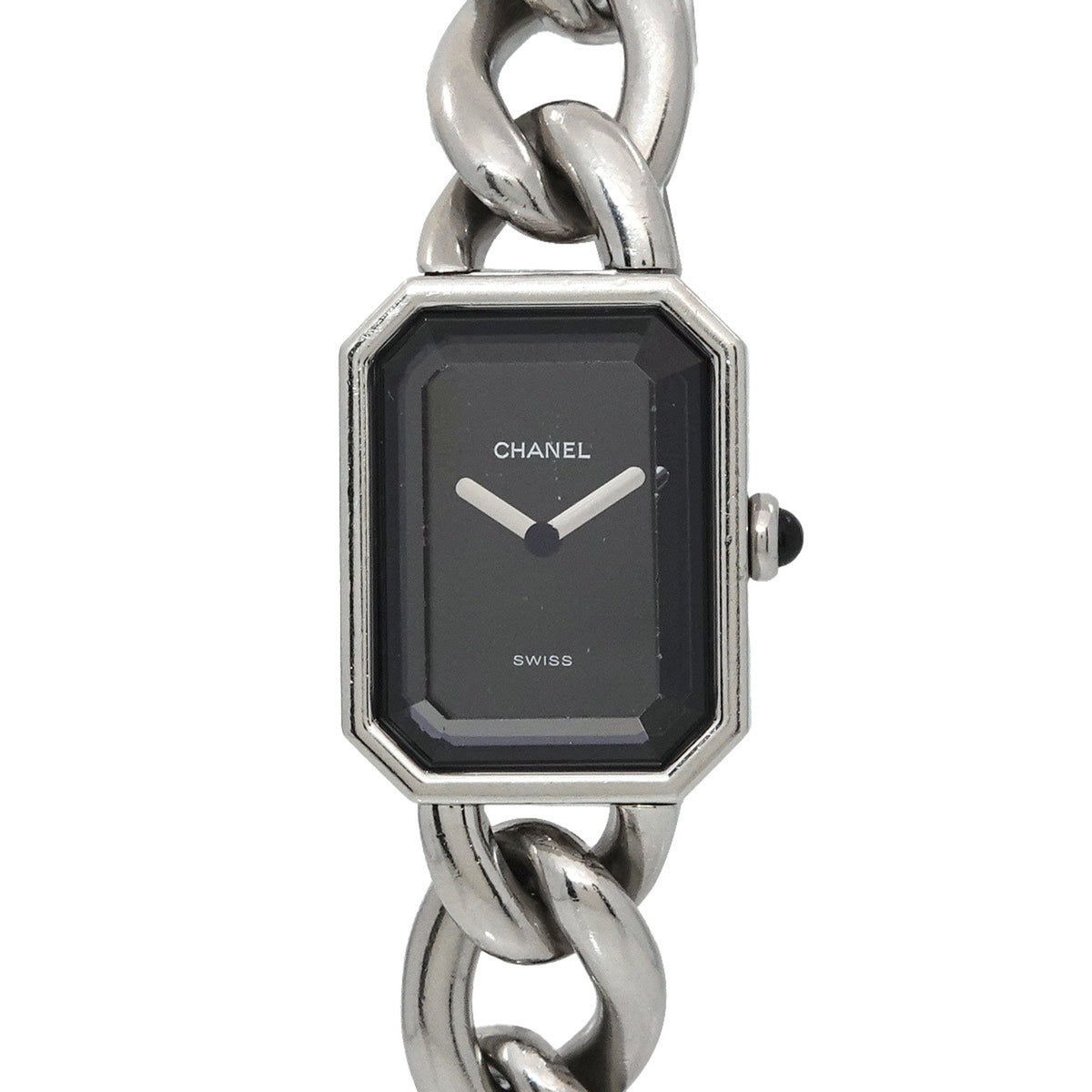 Pre-Owned CHANEL Premiere L size H0452 Ladies watch Black quartz