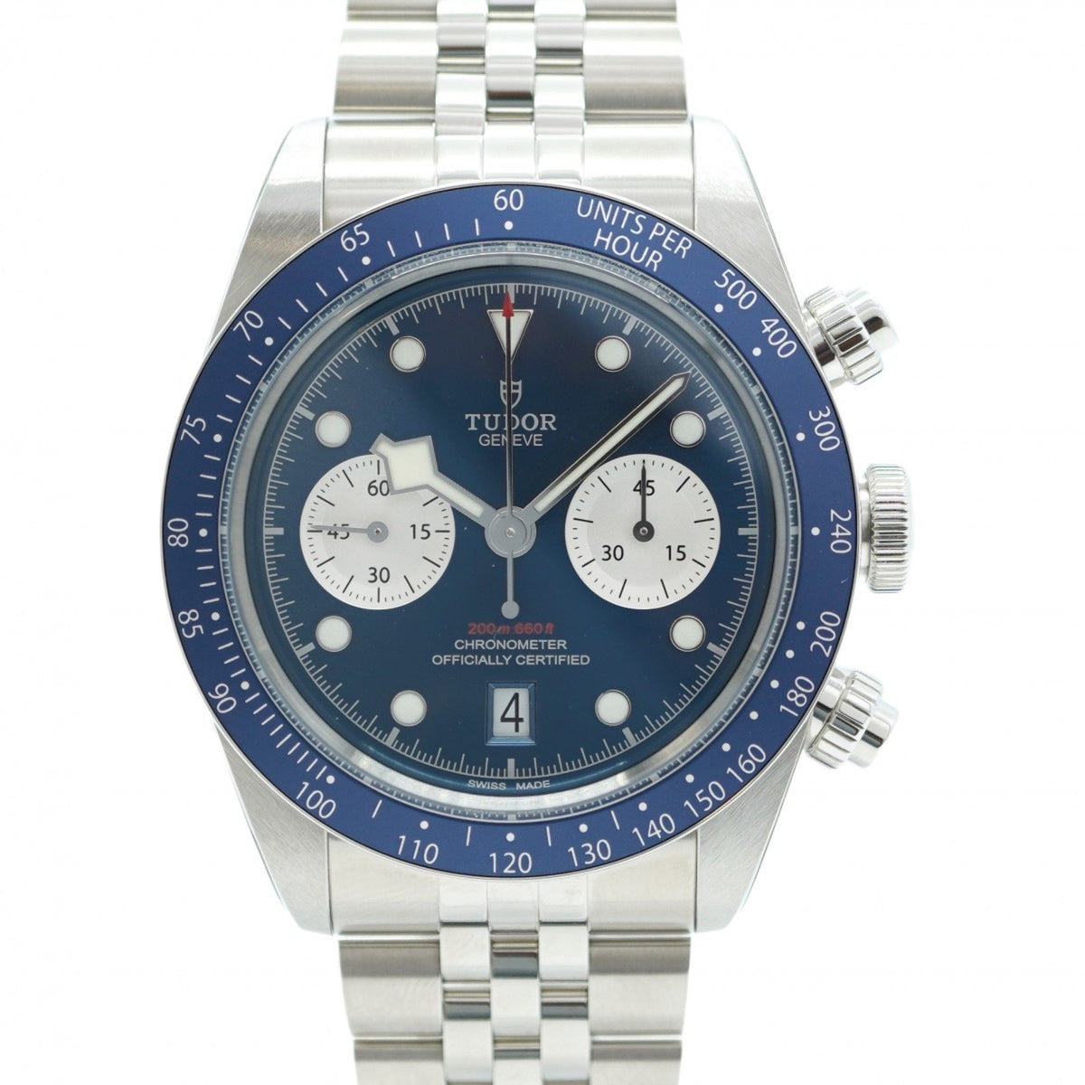 Pre-Owned Tudor Black Bay Chrono 79360B Blue Dial Men's Watch