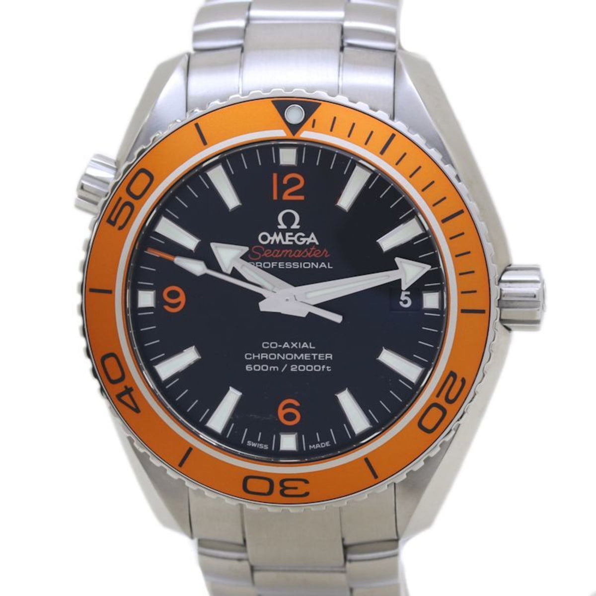 Pre-Owned OMEGA Seamaster 600 Planet Ocean 232.30.42.21.01.002 Date Stainless Steel Men's Watch 40013