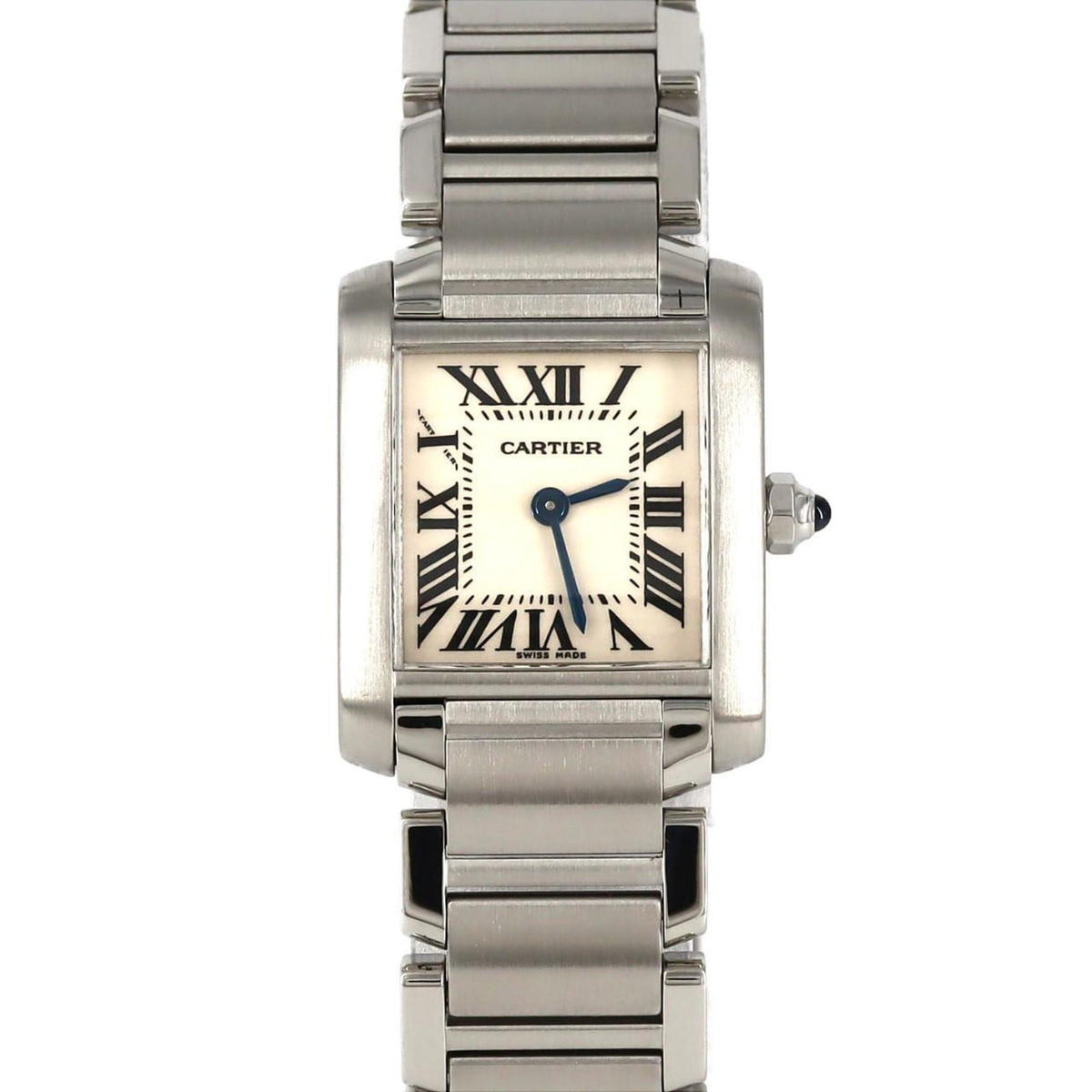 Montre-bracelet à quartz Cartier Tank Francaise SM W51008Q3 SS d'occasion 
