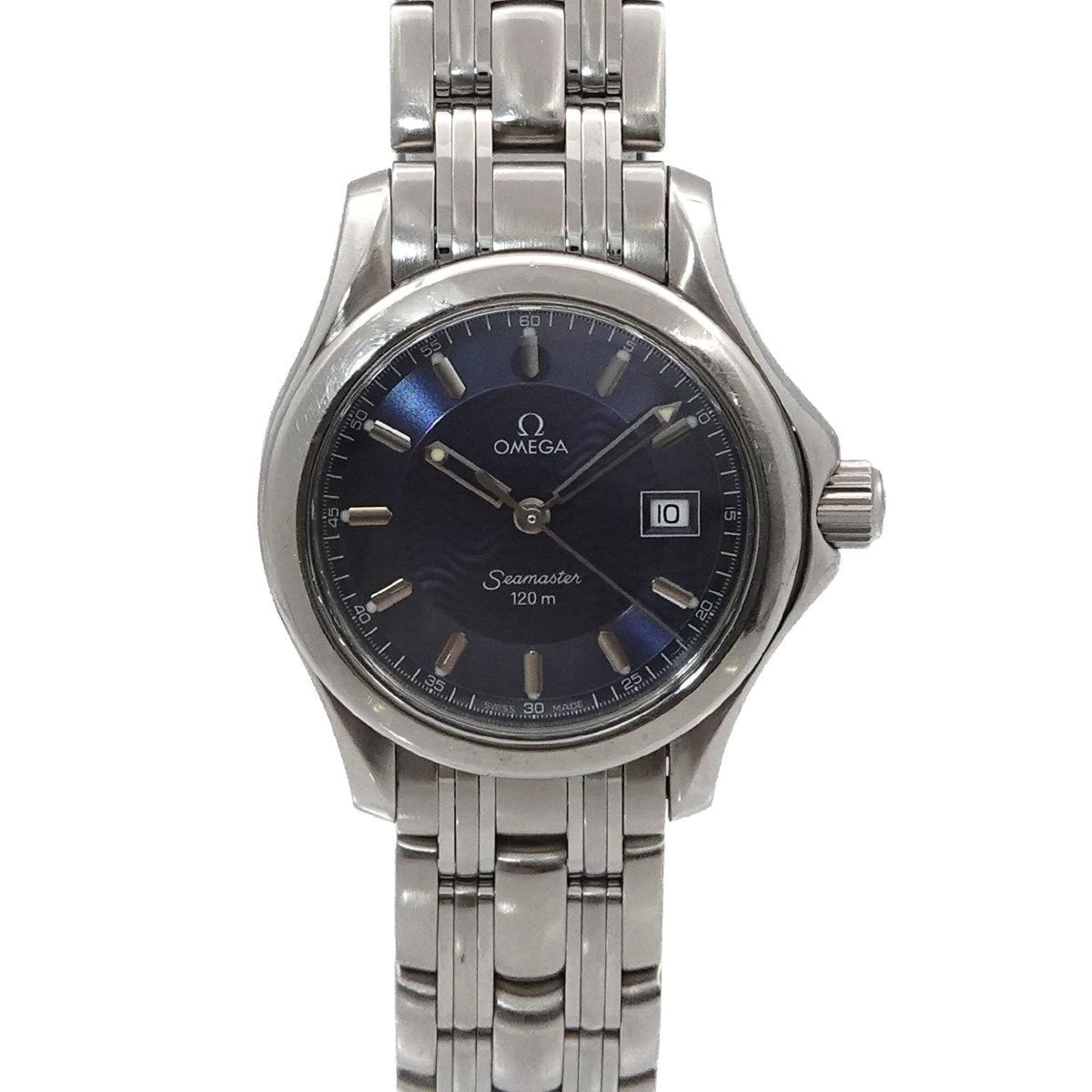 Pre-Owned Omega Seamaster 120m 2571 81 Ladies' Watch, Date, Blue, Quartz Watch