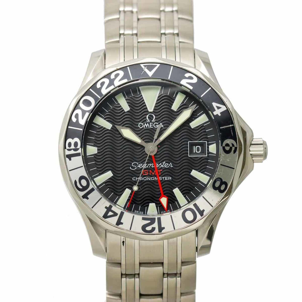 Pre-Owned Omega Seamaster GMT 2834 50 50th Anniversary Edition Men's Watch, Black, Automatic Movement