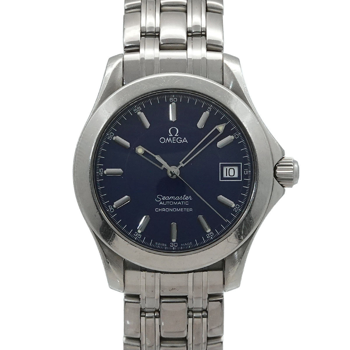 Pre-Owned OMEGA Seamaster 120 Jack Mayol 2001 2507 80, Limited Edition of 4,000 Pieces, Men's Watch, Date, Navy Blue, Automatic,