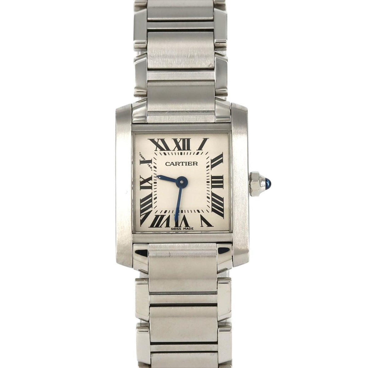 Pre-Owned Cartier Tank Francaise SM W51008Q3 SS Wristwatch Quartz