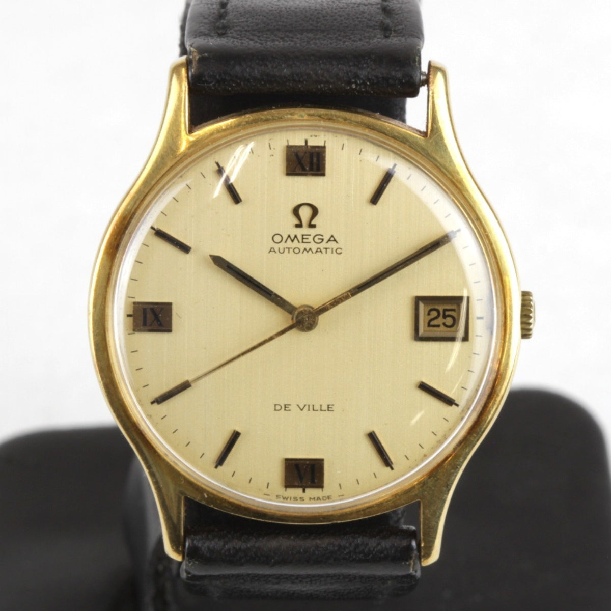 Pre-Owned OMEGA DEVILLE Automatic Watch for Women, Gold and Black
