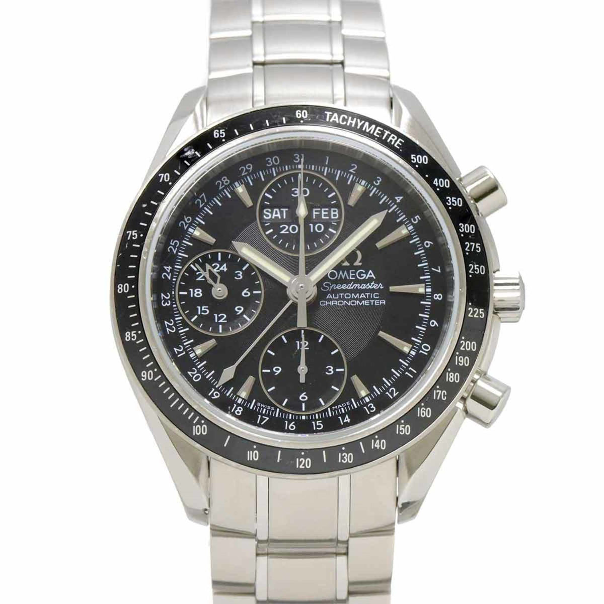 Pre-Owned OMEGA Speedmaster Triple Calendar 3220 50 Men's Watch Black Automatic