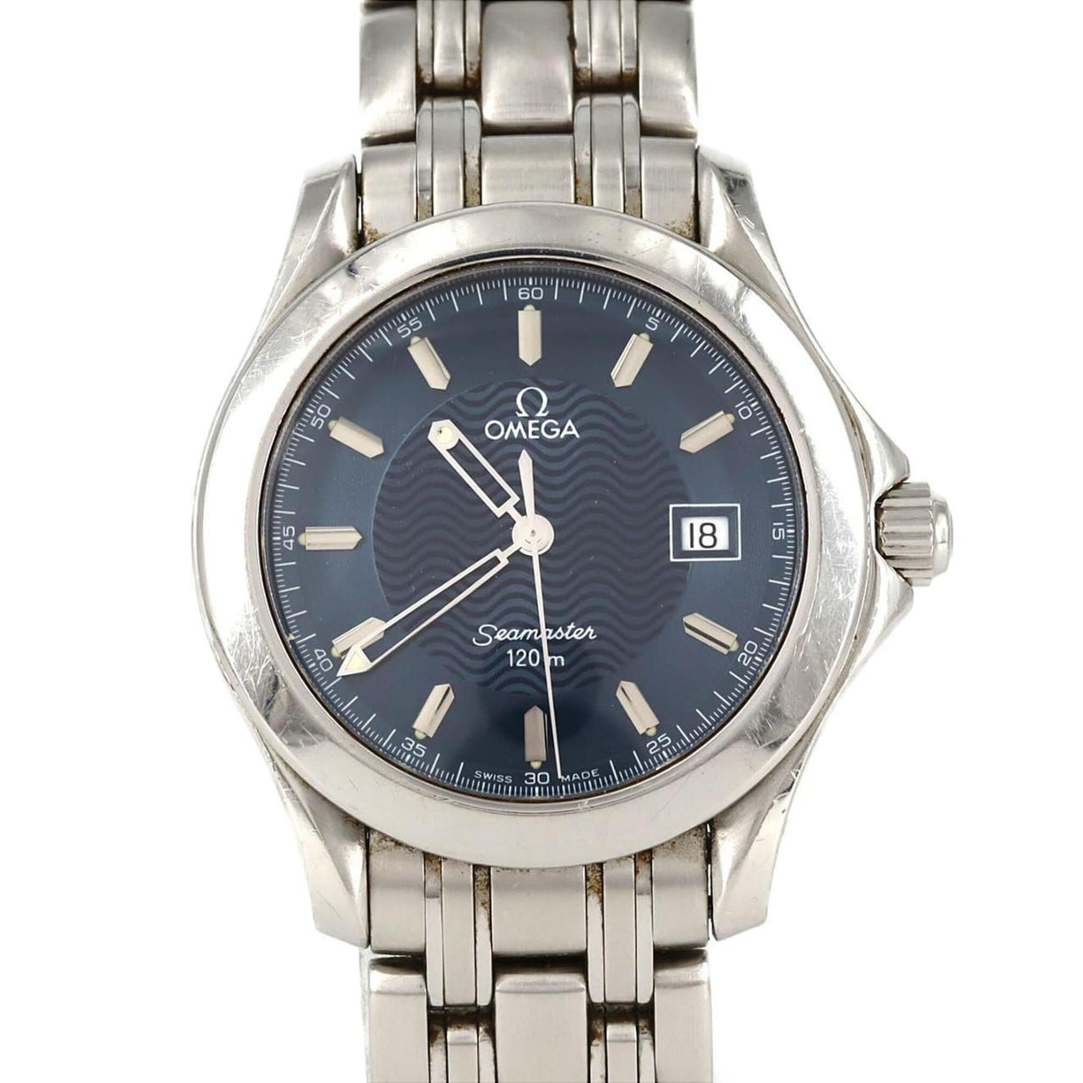 Pre-Owned Omega Seamaster 120 2511.81 Stainless Steel Quartz Watch