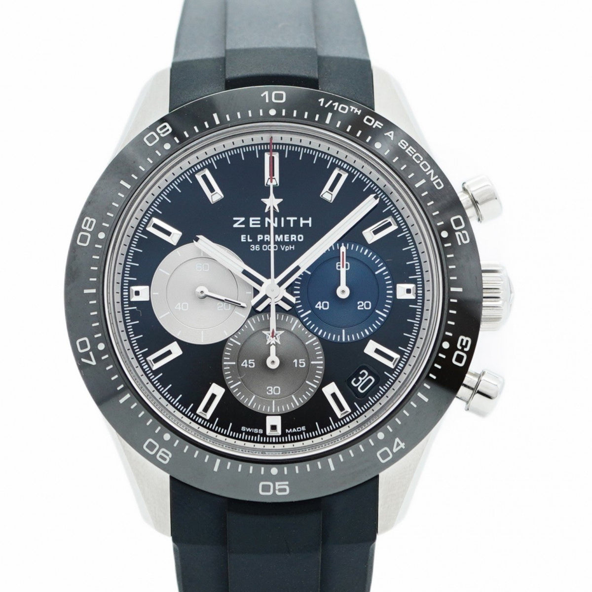 Pre-Owned Zenith Chronomaster 03.3100.3600 21.C822 Black Dial Men's Watch