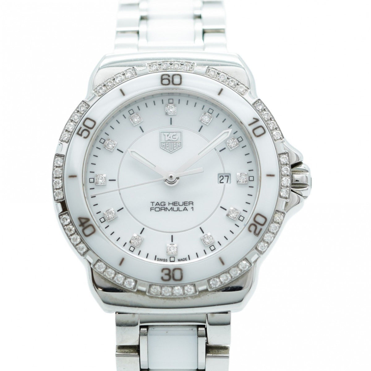 Pre-Owned TAG Heuer Formula 1 WAH1313 White Dial Women's Watch