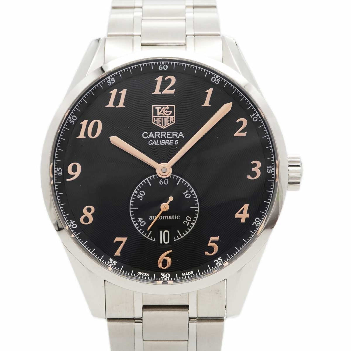 Pre-Owned TAG Heuer Carrera WAS2114 Black Dial Men's Watch