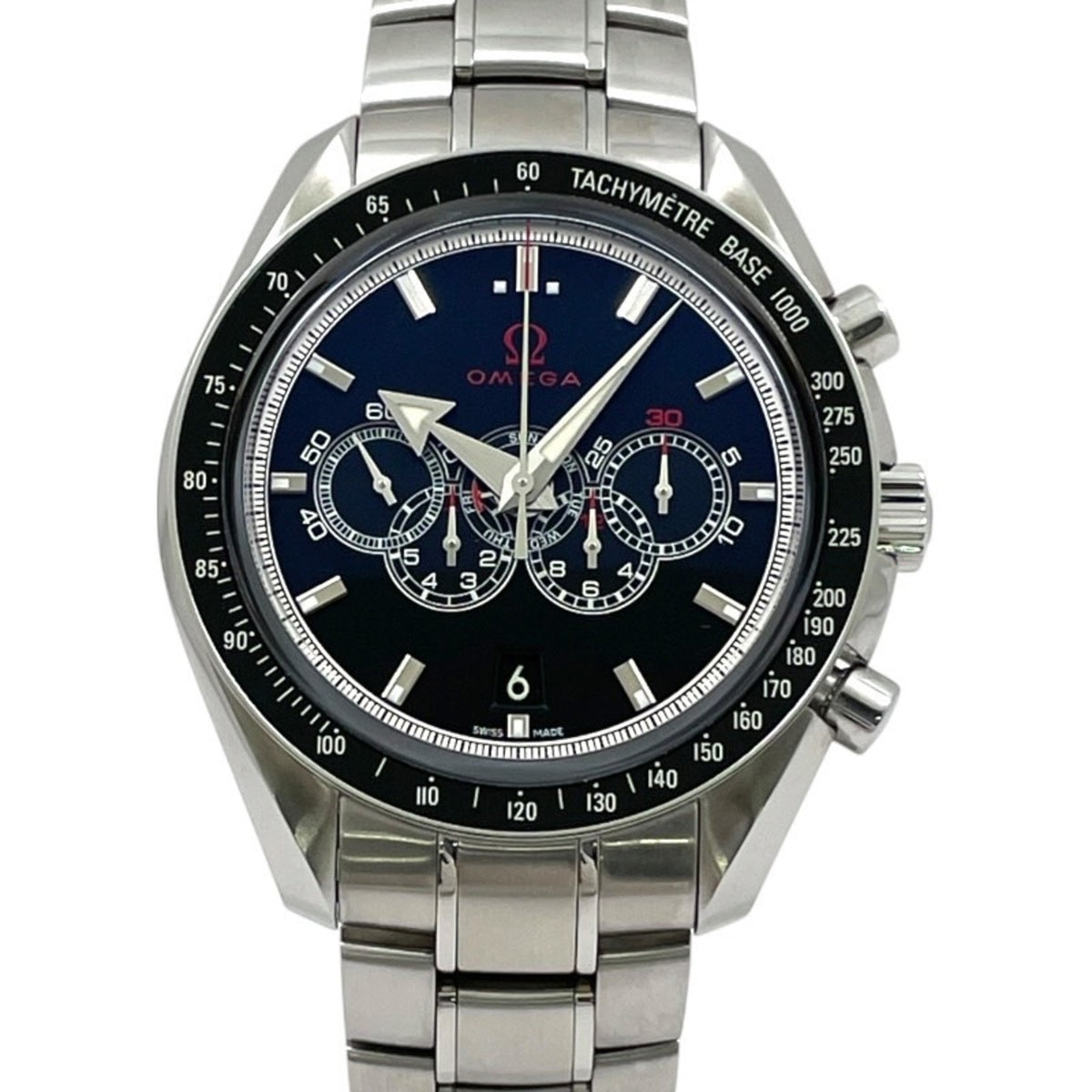 Pre-Owned OMEGA Speedmaster Broad Arrow 321.30.44.52.01.001 Stainless Steel Men's Automatic Chronograph Watch from the Olympic Collection