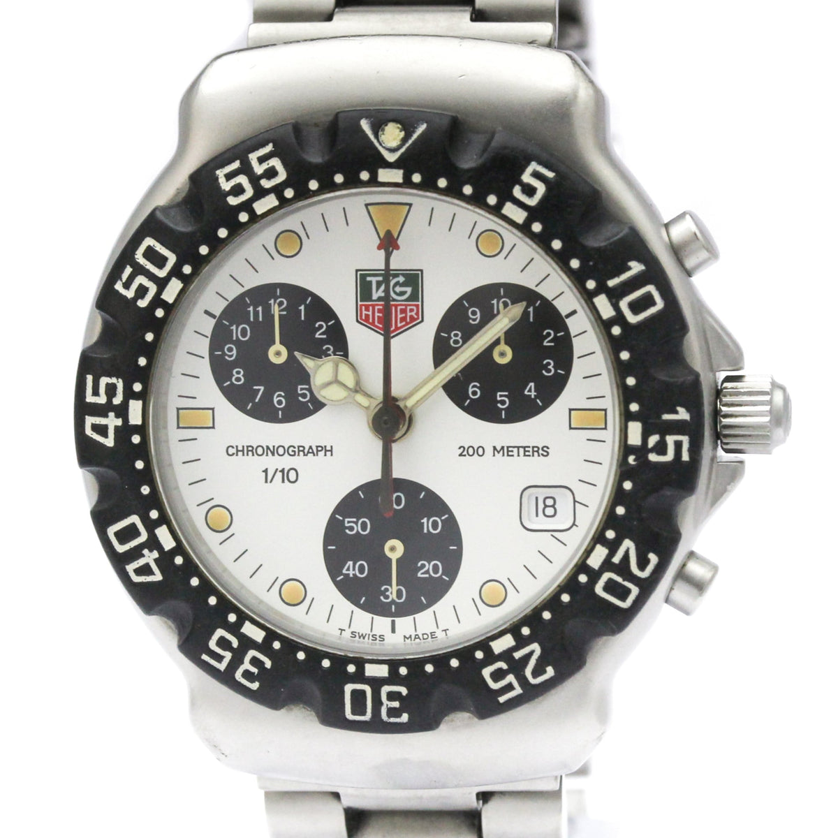 Pre-Owned TAG HEUER 2000 Formula 1 Chronograph Steel Quartz Mens Watch CA1212