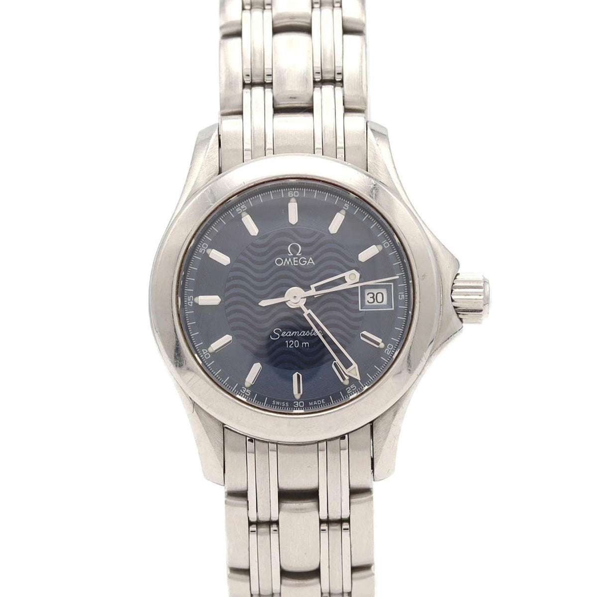 Pre-Owned Omega Seamaster 120 2581.81 Stainless Steel Quartz Watch